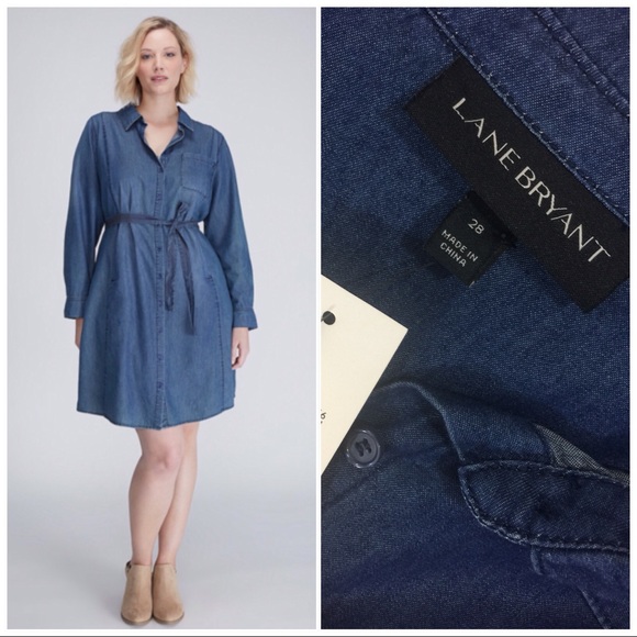 lane bryant shirt dress